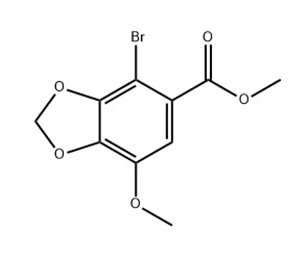 4-溴-7-甲氧基-1,3-苯并二氧雜環戊烯-5-羧酸甲酯